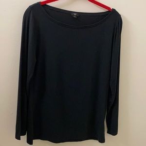 J. Crew 365 stretch boatneck long sleeve top